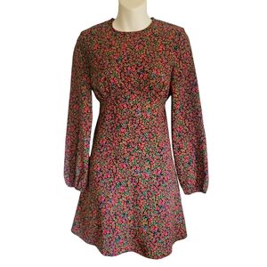 Primark Long Sleeve Dress Floral Print Sz.2